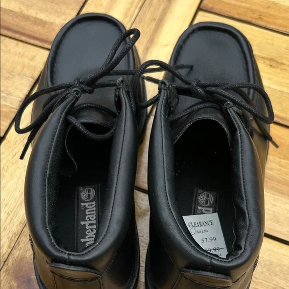 NWT Timberland Chukka Boots Mens 8.5 Black Lace Ip Chunky 41050 Rugged Street 2 - Picture 6 of 7